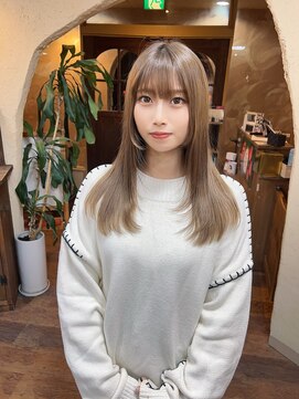 プリモ ココ 鍋島店(Primo coco.) 大人気☆フェイスレイヤースタイル(内巻きストレート)