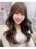 【kumu】アッシュブラウン×セミロングレイヤー.