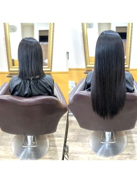 ルーム(Room) ボブ→ロング／黒髪ロングストレート