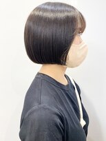 モリオフロムロンドン 松戸店(Morio from London)&nbsp;【松戸　石山】丸みコンパクトミニボブ顎ライン黒髪ボブ