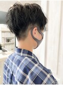福山caary小顔補正立体カット刈り上げウェーブハンサムショート