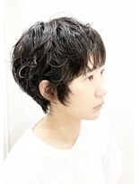 モリオフロムロンドン 松戸店(Morio from London)&nbsp;【松戸 藤原】マッシュショートパーマ　黒髪