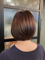 アリーマーケットリル(ALLEY MARKET lil)&nbsp;大人かわいい丸みグラデーションボブ/ブラウンカラー