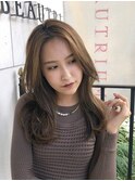 ロングヘア　レイヤーカット　前髪なし　広尾　恵比寿　麻布