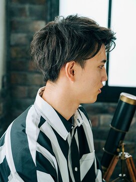 エクファ ヘア リゾート 大津 瀬田店(ex-fa hair resort) 黒髪ボブルフネビージュ小顔ワンレンスペインカール