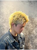スパイキーショートザクザクショートアップバングツーブロック