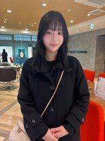 ファースト 仙台店(first) 黒髪 ボブルフ ネビージュ 小顔 ワンレン 髪質改善 前髪