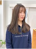 柔らかいオリーブベージュ髪質改善水素トリートメントレイヤー