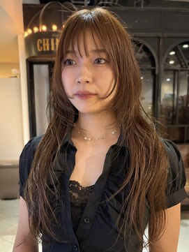 ノラ ヘアーサロン(NORA HAIR SALON) 顔まわりレイヤーベージュカラーダブルカラーレイヤーカット