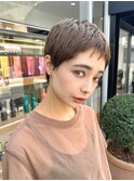 ベリーショート#ショートブラウン#ショートカット