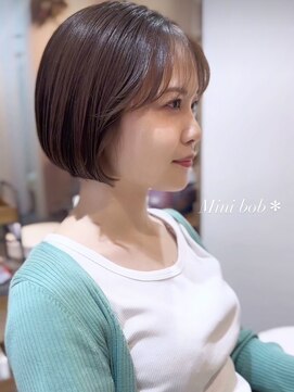 アットティー 金沢八景(at tee...) 顎ラインmini bob ＊°