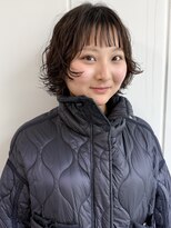 ジュリエッタ(giulietta)&nbsp;ボブ　デジタルパーマ　ドライパーマ　ニュアンス　前上がりボブ