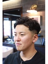 オトコデザイン(OTOKO DESIGN) ナチュラルパーマ フェード メンズ