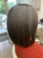ヘアデザイン ラポール 茨木店(hair design Rapport)&nbsp;【髪質改善メテオカラープレミアム】グレーアッシュ×ブルー