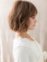 カバーヘアアンドスパ ブリス 浦和(COVER HAIR&SPA bliss) ミルクティーベージュブリーチなし抜け感ショートボブ20代30代X