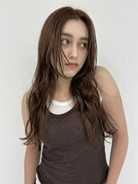 ユーフォリア 青山(Euphoria)&nbsp;ミルクティーベージュミディアムヘアラベンダーカラー薄め前髪◎