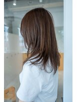 ワッカ(wacca)&nbsp;セミロング　レイヤーカット　アッシュベージュ　質感調整