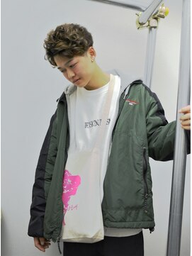 ジーンジャパン(GENE japan) アップバング＋パーマスタイル