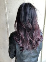 エイト 福岡天神店(EIGHT fukuoka)&nbsp;【EIGHT福岡】nabe_long_バレイヤージュラベンダーグレー