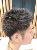 シルバーグレー/メンズ/ショート