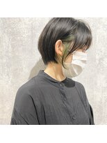 ミリ 久留米(miri..)&nbsp;丸みショート　インナーカラー