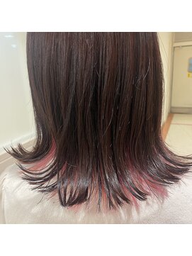 シャンプーボーイ ミルキーピンク×インナーカラー♪