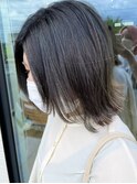 シークレットハイライトブリーチダブルカラーレイヤーカットボブ