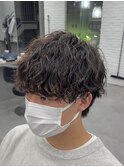 しっかり波巻きパーマ