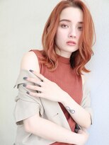 ブゾン(buZon)&nbsp;【buZon ブゾン】くびれミディアム×オレンジヘア