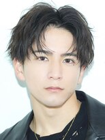 リップス 表参道店(LIPPS)&nbsp;黒髪ソフトツイストセンターパート【ツーブロック刈り上げ】