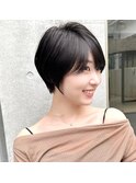 20代30代40代50代/丸みショート/クビレ/前髪あり/表参道