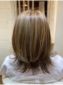 【hair desidgn lotta】 くびれヘア+ハイライト♪
