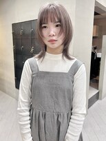 ヘアー アイス ルーチェ(HAIR ICI LUCE)&nbsp;ウルフカット/ウルフ/レイヤーカット/ミルクティーベージュ/城倉