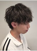 ショートマッシュウルフ縦落ちツイストスパイラルパーマ