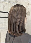 繊細ハイライトで透明感カラー!福岡ハイライト