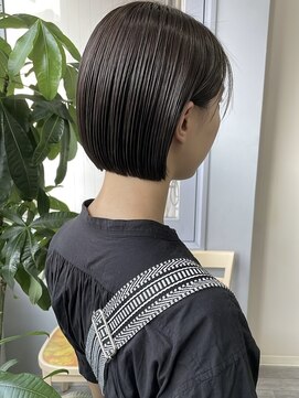 コト 福井大和田店(coto) 福井　大和田　ミニボブ　ぱつっとボブ　アッシュブラウン