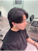 毛流れセンターパート/トレンドカットメンズ/韓国ヘア 朝生菜楓