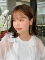 パヌポン 原宿表参道(PANUPON) ケアブリーチインナーカラーベージュバレイヤージュハイライト