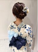 トレンド★浴衣×サイドアップアレンジ