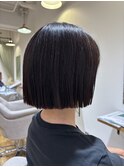切りっぱなしボブ