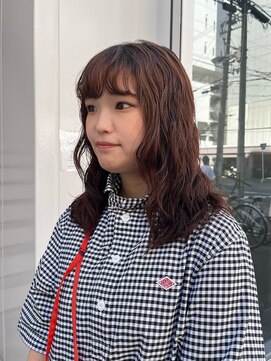 カフ(CAF) CAF FUKO ミディアムヘア/ドライパーマ/くせ毛風/大阪心斎橋