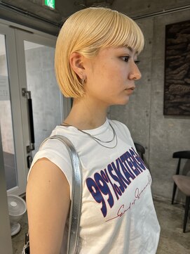 ナヌーク ダイカンヤマ(nanuk daikanyama) ブロンドミニボブミニボブボブプツッとてボブ