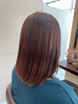 髪質改善/顔周りレイヤーカット/グレージュ[千葉/千葉駅]