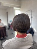 【どこから見ても美シルエット】大人可愛い丸みショートボブ