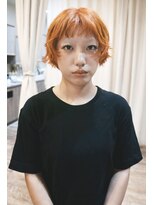 クイン(qin)&nbsp;ブリーチありオレンジショート