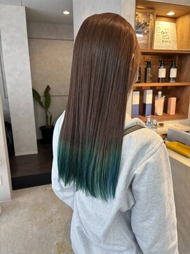 ナネヘアー(8. nane hair) グリーンカラー