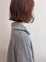 ツイギー 伊賀上ビル店(TWiGGY)&nbsp;ピンクラベンダー。ラフなボブ。