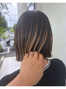 エトワール(Etoile HAIR SALON) 切りっぱなしボブとプレイングカラー！ミルクブラウン