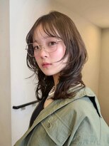 フォト 新宿(foto) レイヤースタイル/ミディアムヘア/シースルーバング