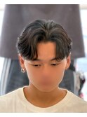 フェザーパーマニュアンスパーマ曲がる縮毛矯正センターパート